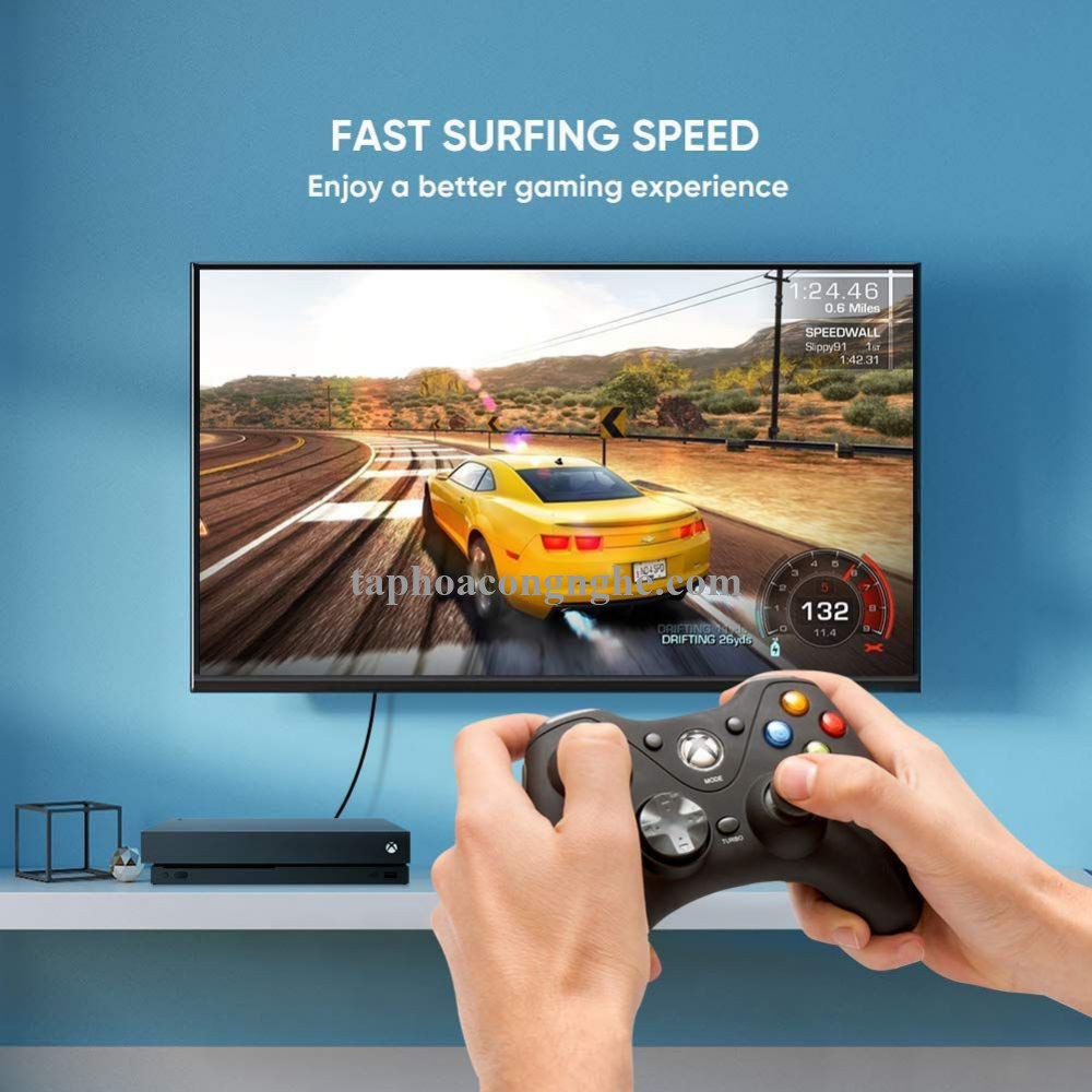 Ugreen 70172 5M CAT8 màu đen 24AWG S/FTP cáp mạng 2000Mhz bọc chống nhiễu NW121 30070172